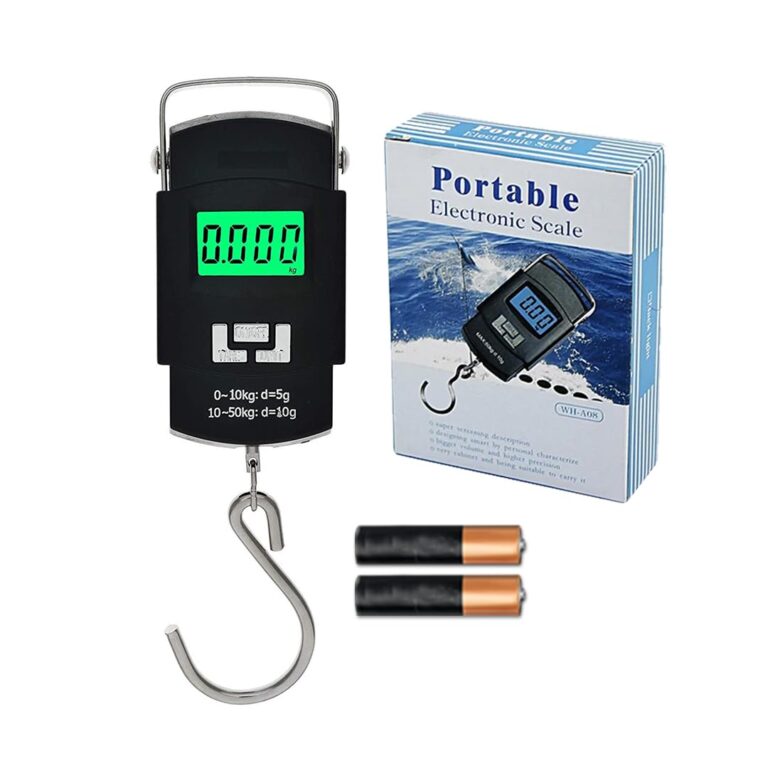 ATOM® 50kg Digital Luggage Weighing Scale. Portable Electronic Weight Machine for Travel & Flights. LCD Display. Accurate, Lightweight, Handheld Luggage Scale for Bags, Suitcases, Home, Airport Use.