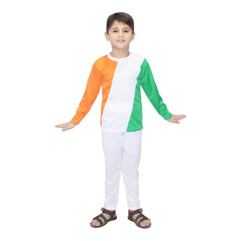 Kaku Fancy Dresses Printed Tshirt for Republic/Independence Day