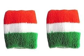 Tiranga Indian Wrist Band Tricolor – Tricolor Bracelet for Independence Day, Republic Day Celebrations Unisex, Free Size