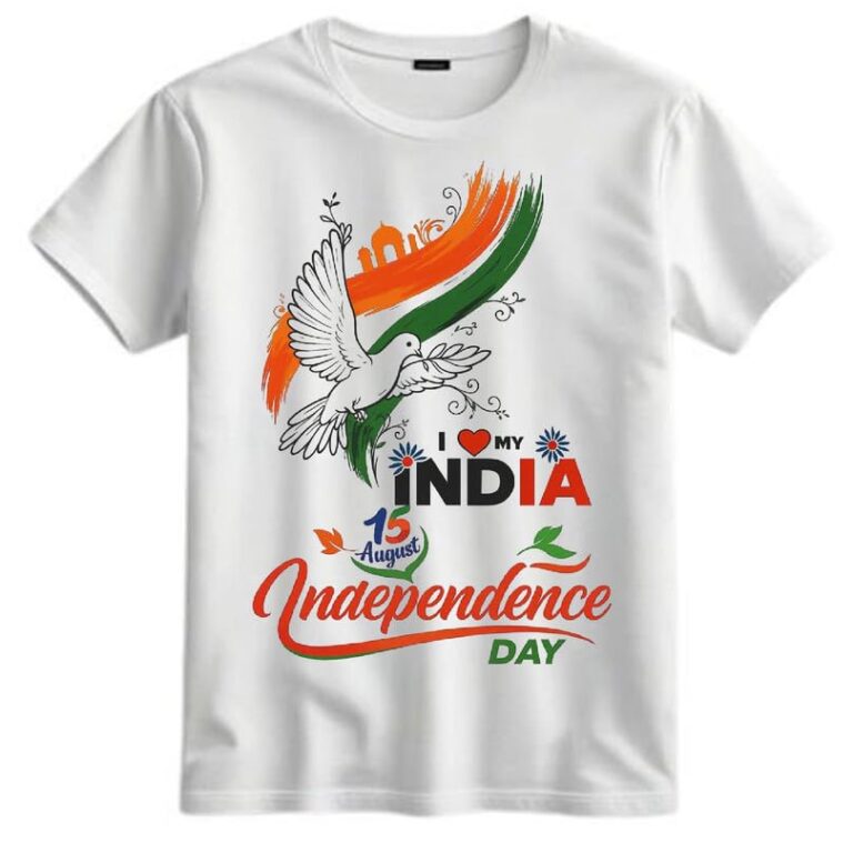 Moody Looks Unisex Independence Day RainbowT-Shirts| Republic Day White Printed T-Shirts Round Neck for Kids | Girl | Boy | Baby | for Infants and Kids (PY-645)