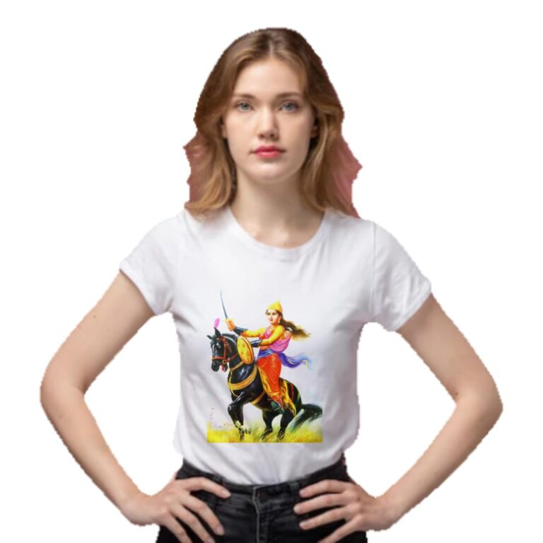 15 August Tshirt | 26 January | Independence Day | Republic Day | Unisex Polycotton | Patriotic | IND Jhasi ki Rani Horse (38)