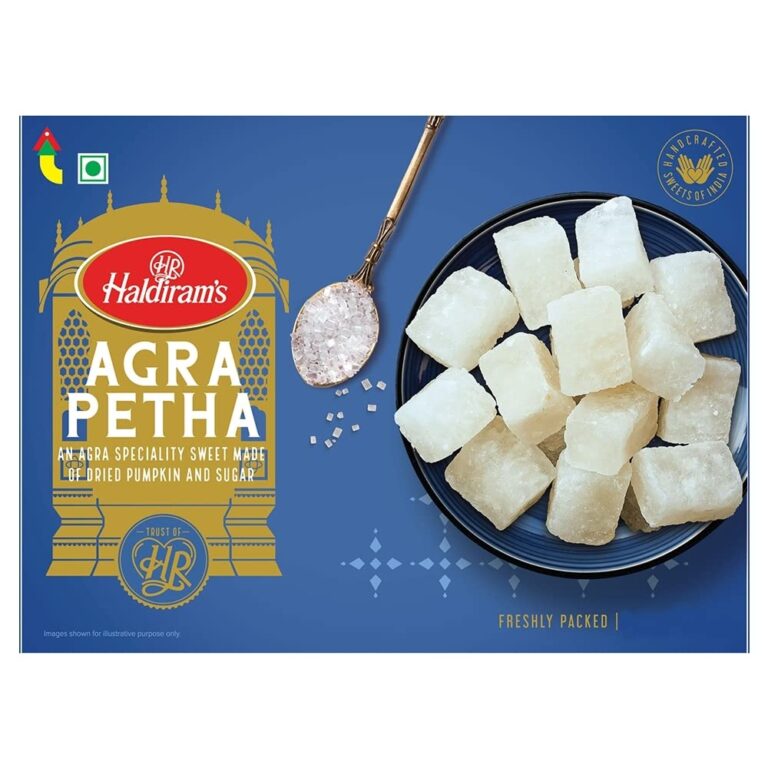 Haldiram’s Delhi Dry Agra Petha, 350g/400g (Weight May Vary), Indian Sweets Diwali Gift Pack