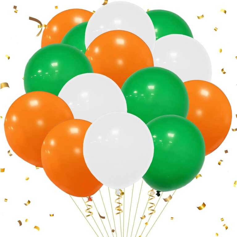 Rozi Decoration Rubber Republic Day Balloon Decoration Kit For Offices, Schools, Colleges, Parties, Homes | Independence Day Decoration Items Decorations Supplies Pack Of 45 Pcs, Multicolor