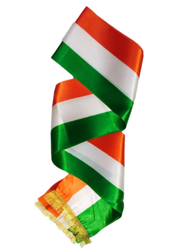 BookMyCostume Tricolor Stole Patriotic Independence Day Kids & Adults Costume Accessory