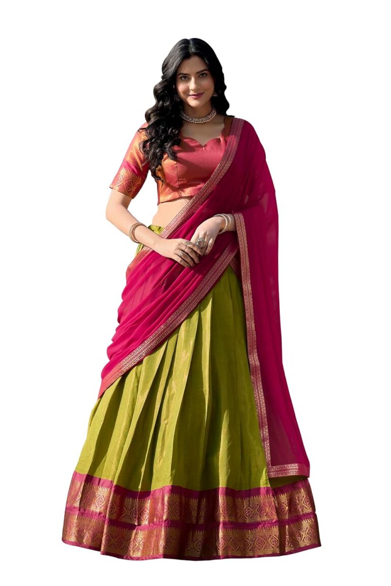 LooknBook Art Women’s Georgette With Floral Print Lehenga Choli Set