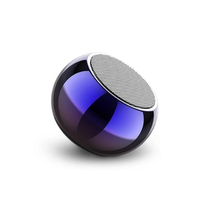 EDNITA jbl Ultra Mini Wireless Bluetooth Speaker with Heavy Metal Electroplating Round Speaker | Wireless Power Button Controlled, Long Lasting Battery & Quick Charge Pack of 1 (Multicolor)