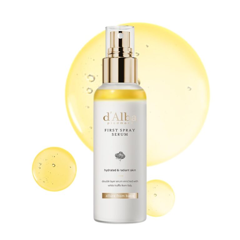 d’alba Piedmont Italian White Truffle Spray Serum, Vegan Skin Care, Hydrating Face Moisturizer, Glow Serum for Radiant Skin, Non Comedogenic, All In One Mist, Korean Skin Care (3.38 fl oz/100ml)