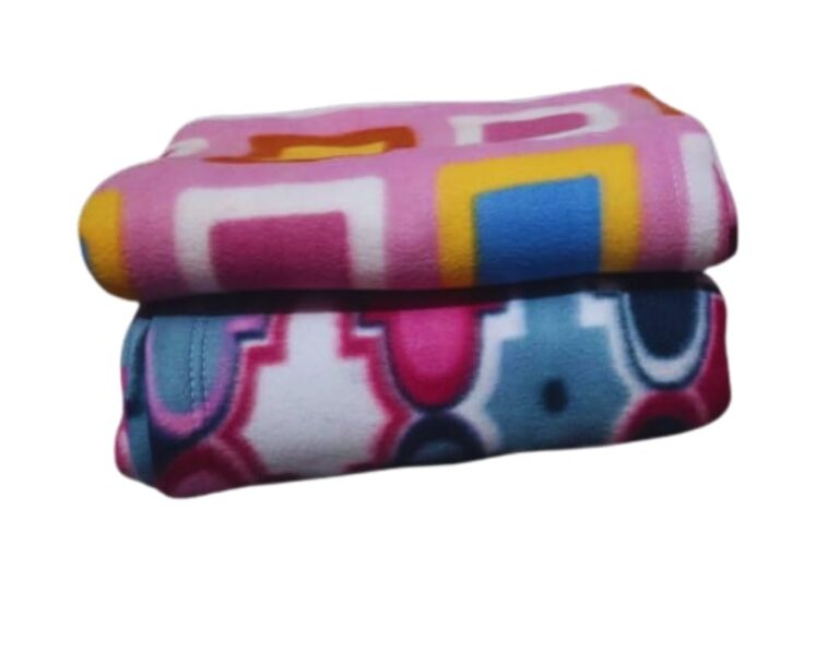 DIVAYANSHI Stylish Polar Fleece Blanket|Single Bed AC Fleece Wool Blanket|AC Dohad|Travel Quilt|- 69×44 Inch Approx. 250 Gm || Skin Friendly || Multicolour || (Pack of 1)