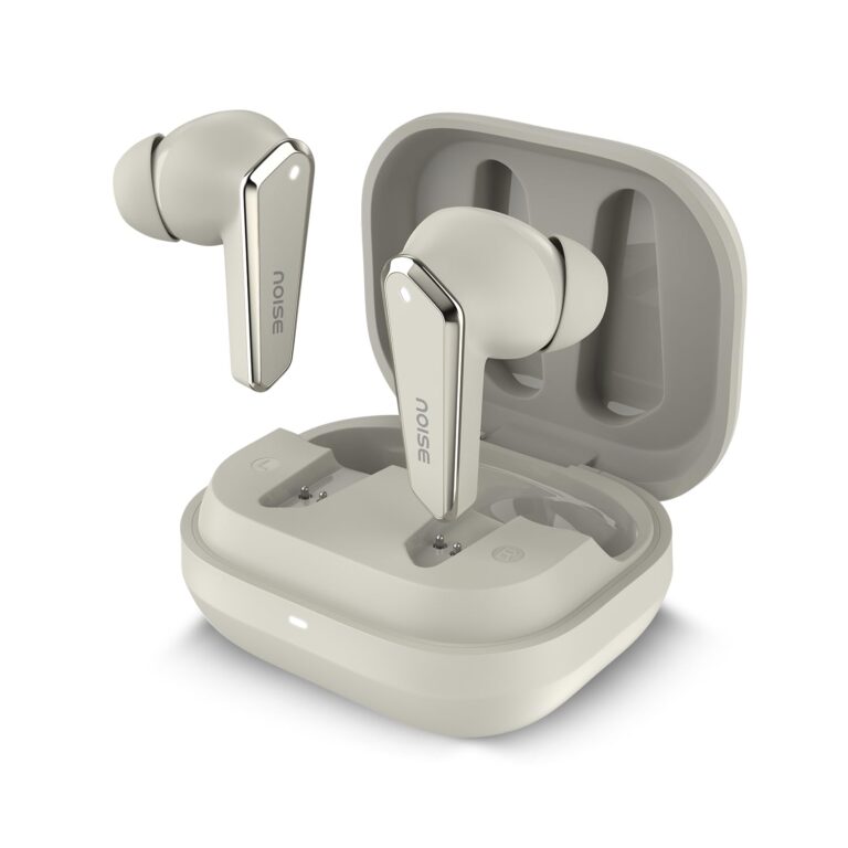 Noise Buds N1 Truly Wireless Earbuds with Chrome Finish, 40H of Playtime, Quad Mic with ENC, Ultra Low Latency Gaming (Up to 40 Ms), Instacharge(10 Min=120 Min), Bluetooth V5.3(Calm Beige)