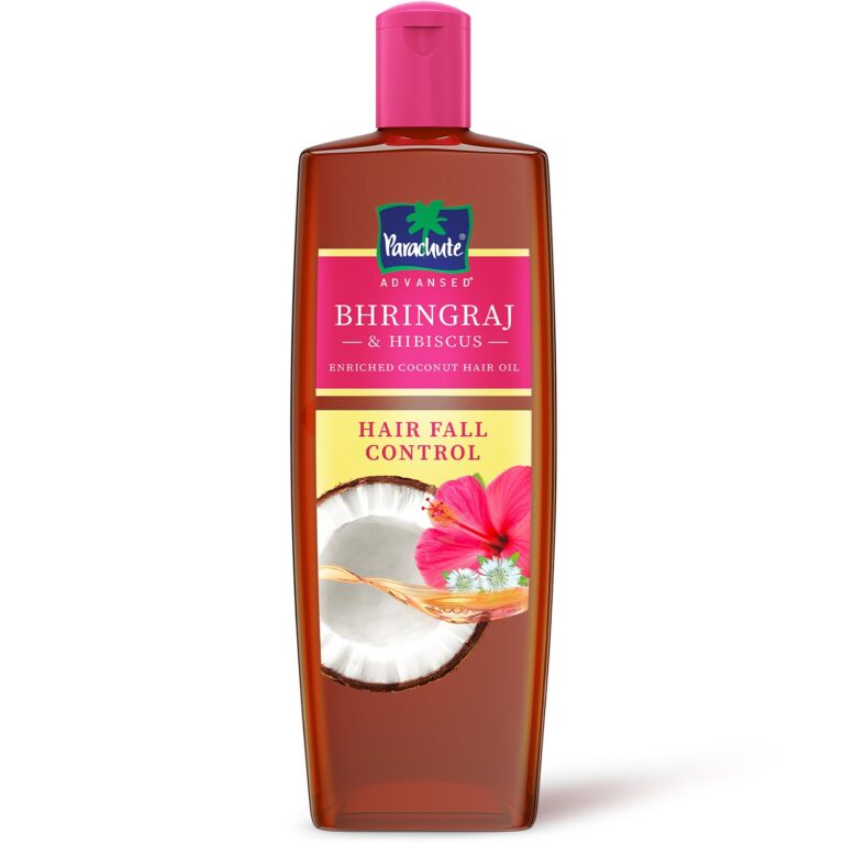 Parachute Advansed Bhringraj & Hibiscus enriched Coconut Hair Oil| Reduces Hair Fall| Helps Promotes Hair Growth|Up to 10x Less Hair Fall|For Healthy Scalp For Men & Women| Thicker & Stronger Hair| Suitable for All Hair Types |300ml