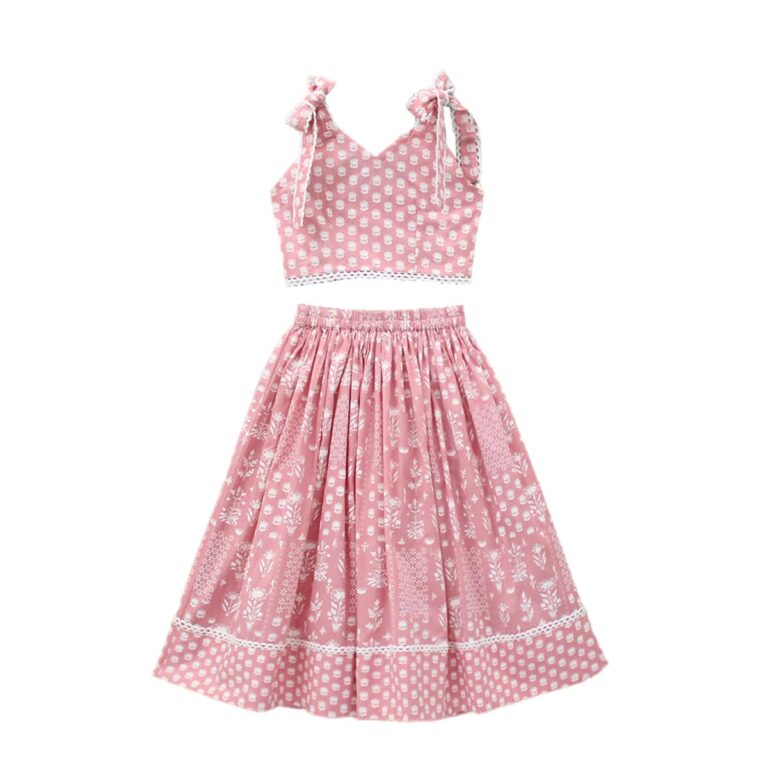 Crinkle Girls Ethnic Wear Rayon Printed Readymade Lehenga Choli Set