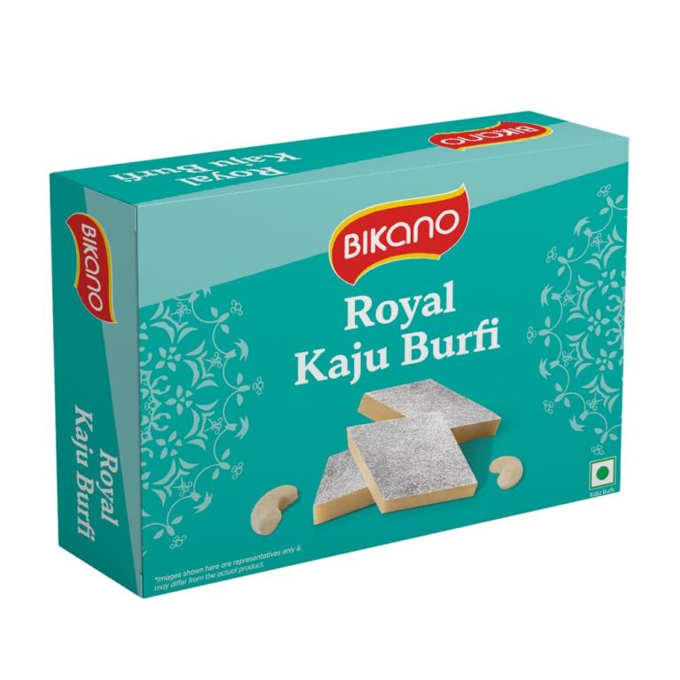 Bikano Royal Kaju Burfi Premium Indian Sweet | Rich & Creamy Cashew Fudge | Festive & Gifting Delight – 200g