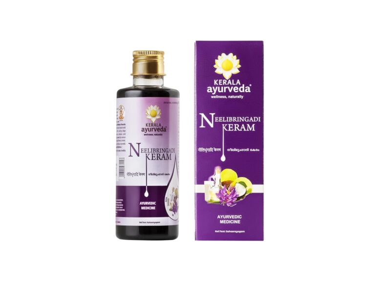 Kerala Ayurveda Neelibhringadi Keram | Hair Oil for Hair Growth | With Indigo, Bhringaraj & Amla | Triple Care Formula | 200ml