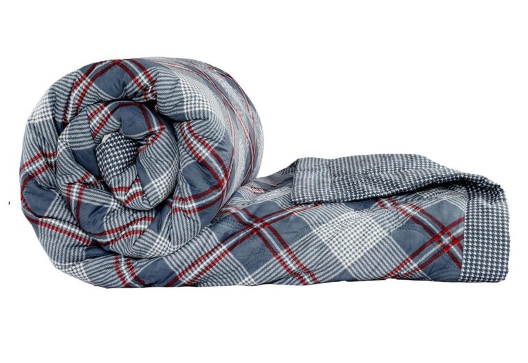 BSB HOME 2nd Gen 120 GSM Microfiber Reversible AC Comforter/Blanket for Winter/Quilt/Duvets for Double Bed (230 X 220 cm, Black and White)