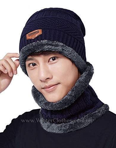 Online Zone Creative Ultra Soft Unisex Woolen Beanie Cap Plus Muffler Scarf Set for Men Women Girl Boy – Warm, Snow Proof – 20 Degree Temperature.