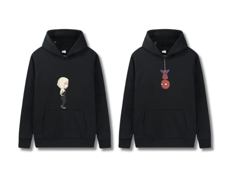 The Bae Gift Couple Hoodies with Graphic Print