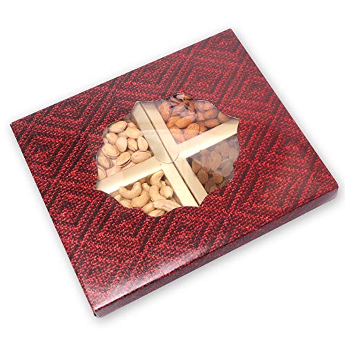 LEEVE DRY FRUITS Combo Fruit & Nuts Diwali Gift Fancy Box Hamper offer pack Windo Box P4 200 gram