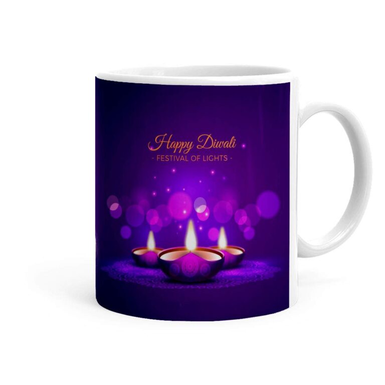 Happy Diwali Theme Coffee Mug (325 ml) -Diwali Gift Items, Dipawali Gifts, Deepavali Decoration(PDi-288)