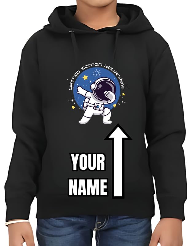 Limited Edition Store Cool Astronaut Printed Pure Cotton Hoodie for Kids