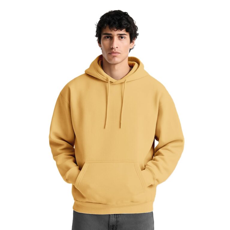 NOBERO Oversized Hoodies for Man Stylish | 280 GSM Rich Cotton Fleece Solid Oversized Fit Hooded Full Sleeve Oversized Sweatshirt for Men | Stylish Casual Wear Winter Hoodies for Men