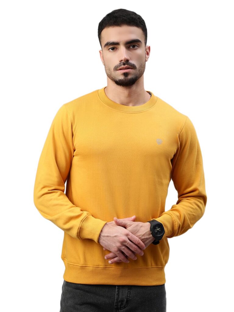 Lux Cozi Men’s Cotton Crew Neck Full Sleeve Sweatshirt | Sweatshirt for Men