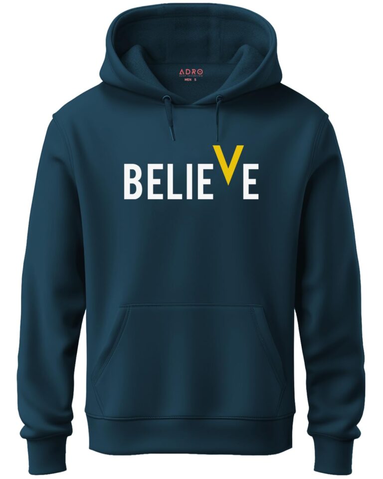 ADRO Men Cotton Hooded-Neck Sweatshirt