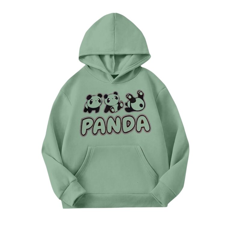 Hardikkbhai febrics Unisex Printed Stylish Hoodies – Trendy Casual Wear with Vibrant Patterns and Comfortable Fit for Men and Women (HF-pandaHOODIE-Parent)