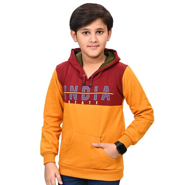 Kids’ Hoodie with ‘India’ Print: Stylish and Cozy