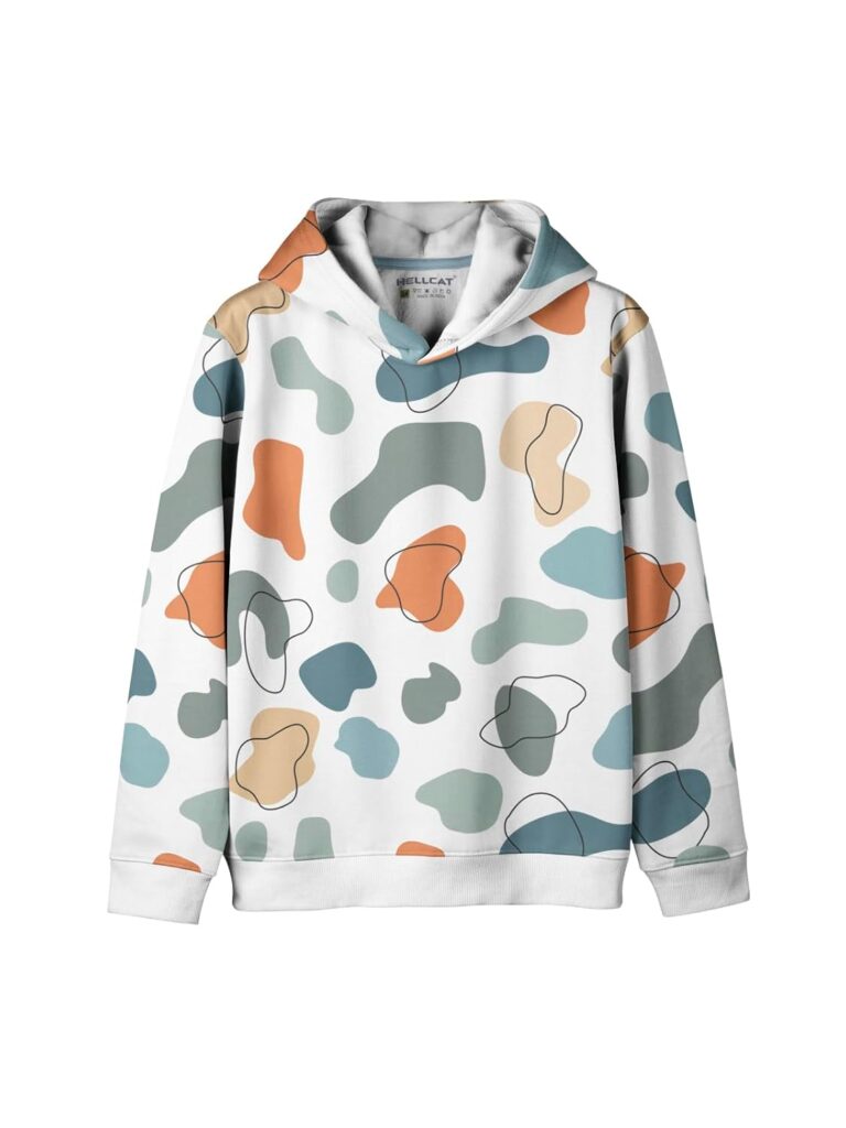 HELLCAT Trendy Printed Cotton Blend Hoodie Sweatshirt for Boys