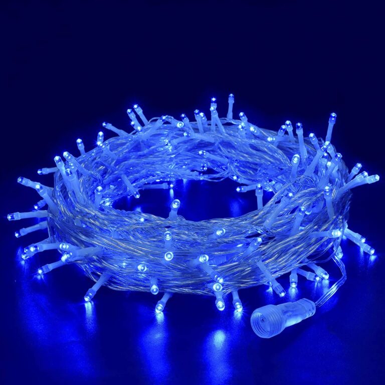 URM Enterprises 12 Meter LED Pixel String Light 40 ft for Diwali, Christmas Home Decoration. Heavy Duty Copper Led Pixel String Light Rice String(Blue)-Pack of 1