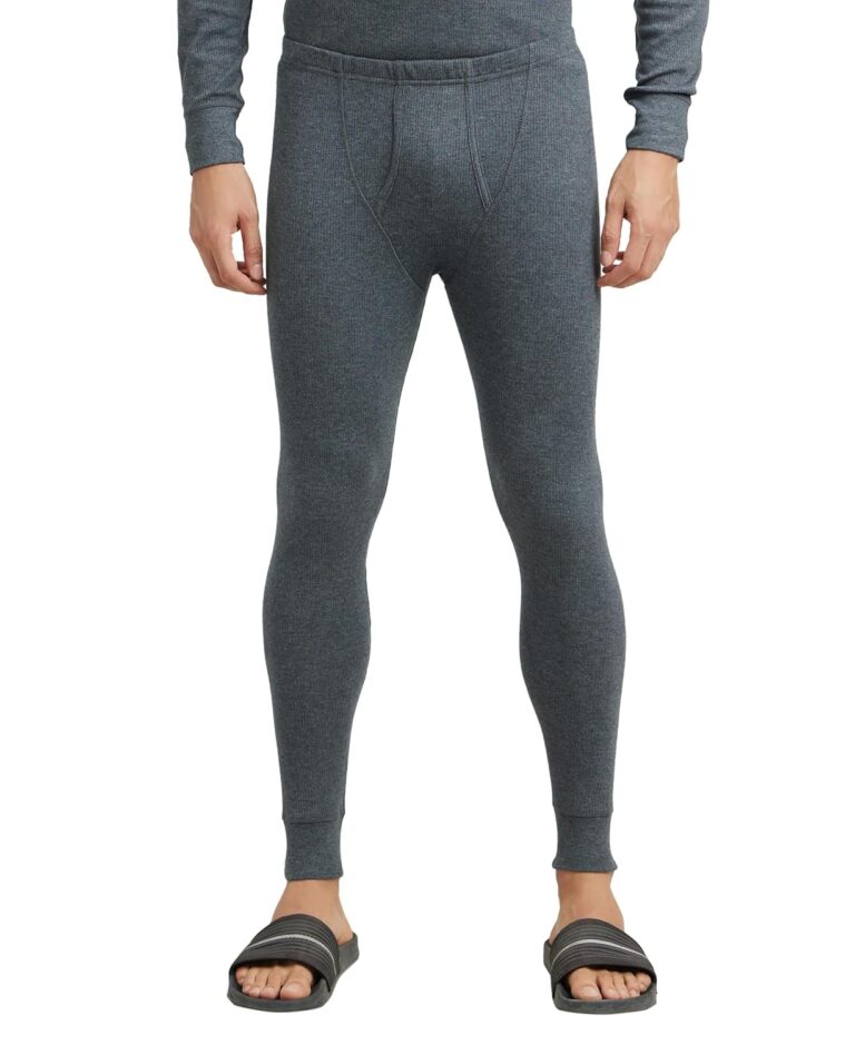 Jockey 2420 Men’s Super Combed Cotton Rich Skinny Fit Mid Rise Thermal Long Johns with Stay Warm Technology