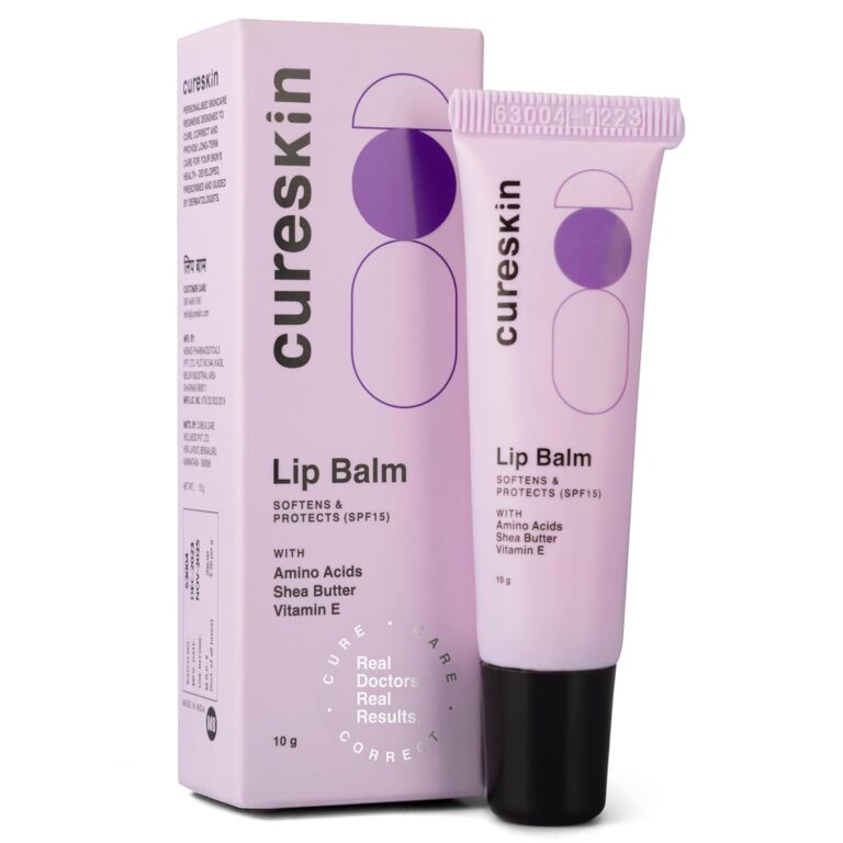 Cureskin Lip Balm with SPF 15 | Lip Lightening Balm for Dark Lips | Lip Balm for Dark Lips to Lighten