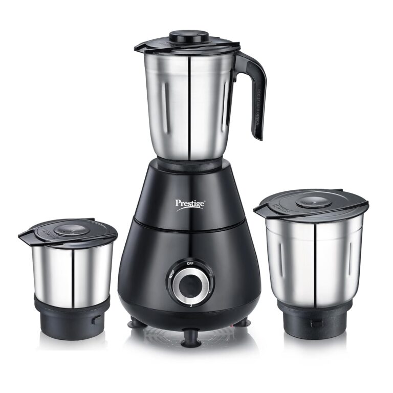 Prestige 500 Watts Apex Mixer Grinder with 3 Stainless Steel Jars|3 Super Efficient Blades|Sturdy Handles|Black|